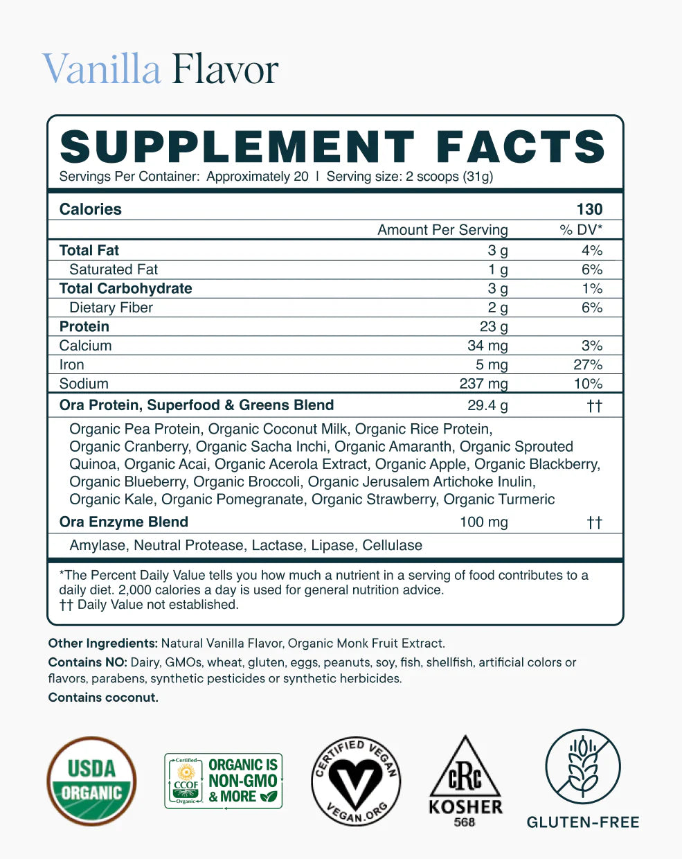 Organic Plant Protein Powder