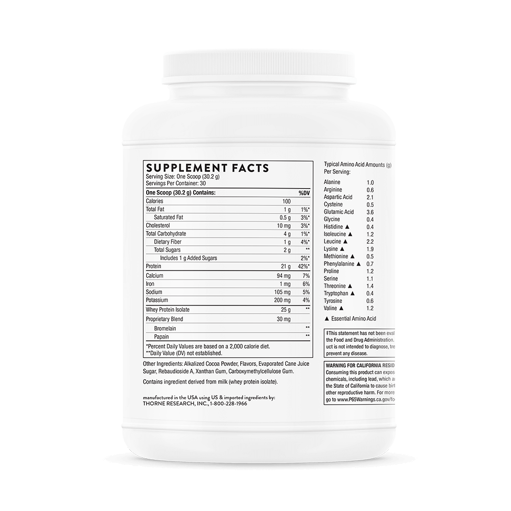 Premium Whey Protein Isolate (Chocolate)